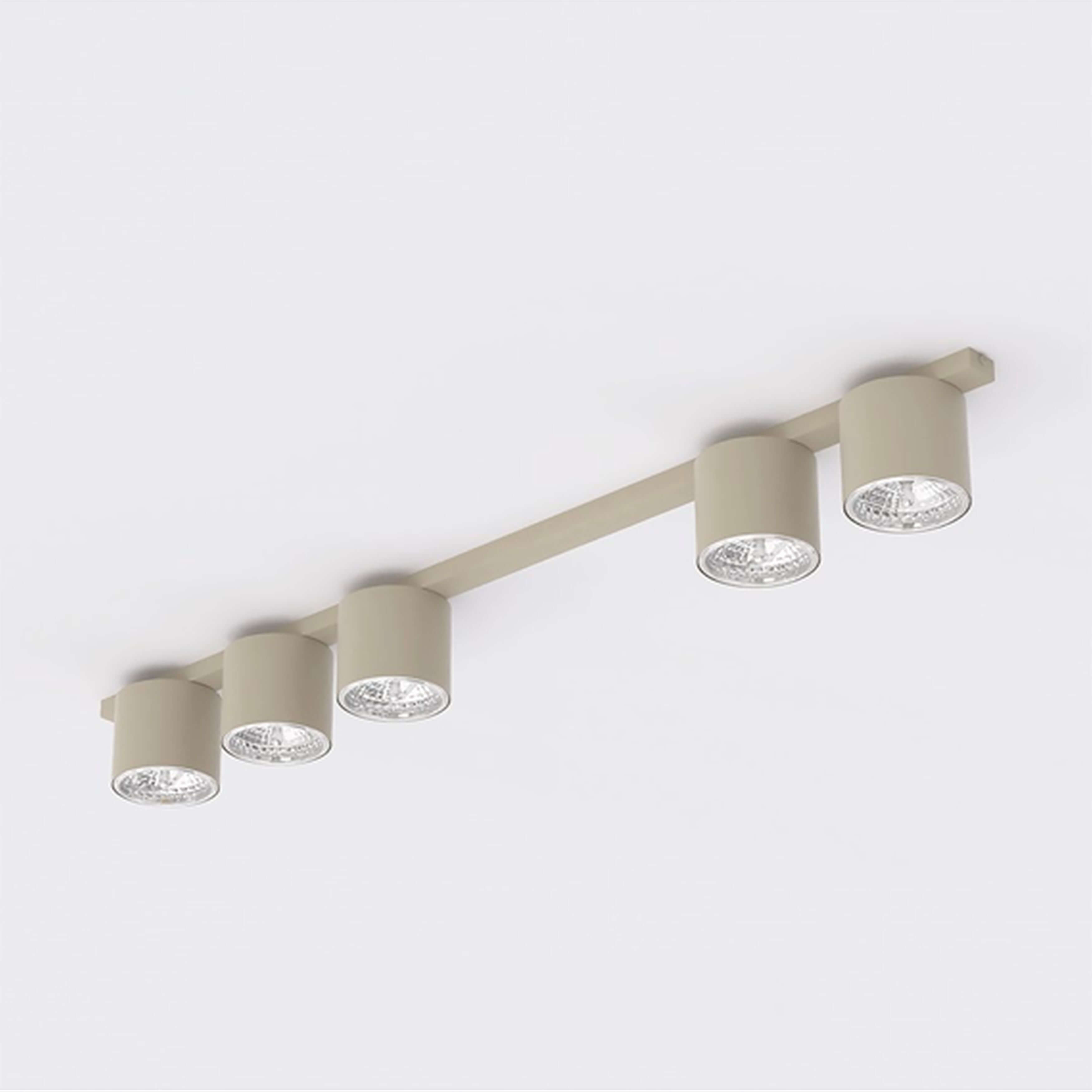 Emibig Nano lampada da soffitto 5x10 W beige 1698/5