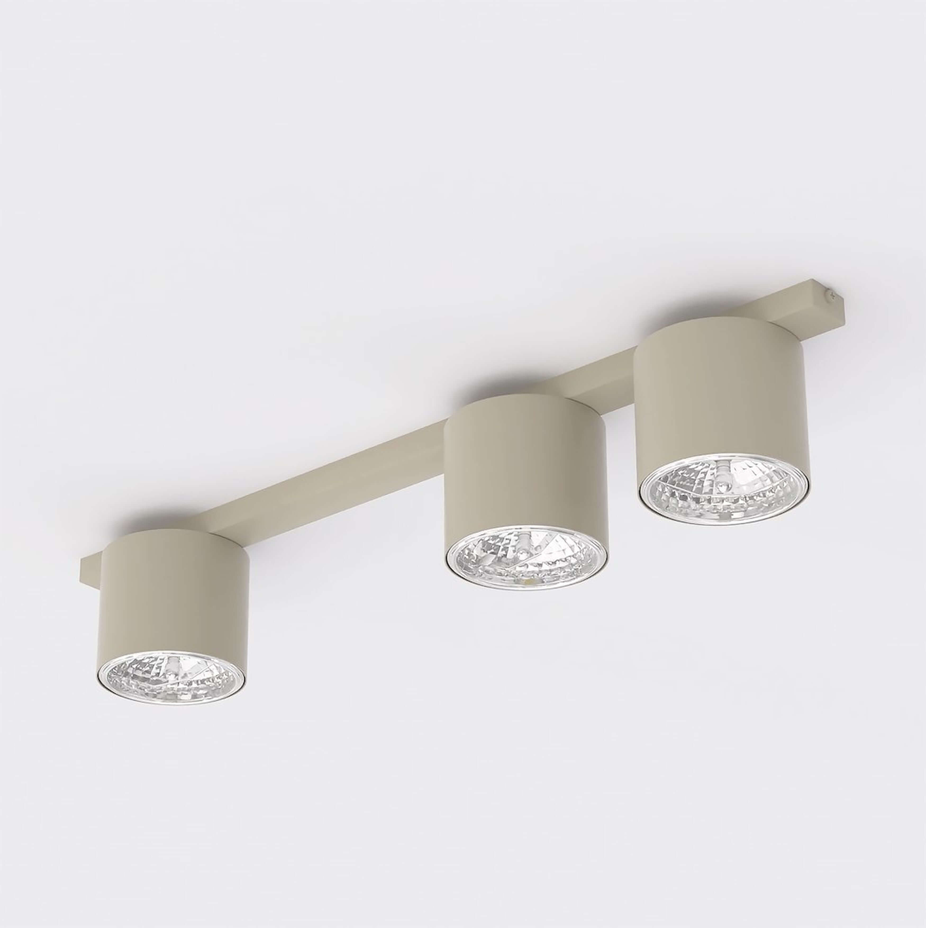 Emibig Nano lampada da soffitto 3x10 W beige 1698/3