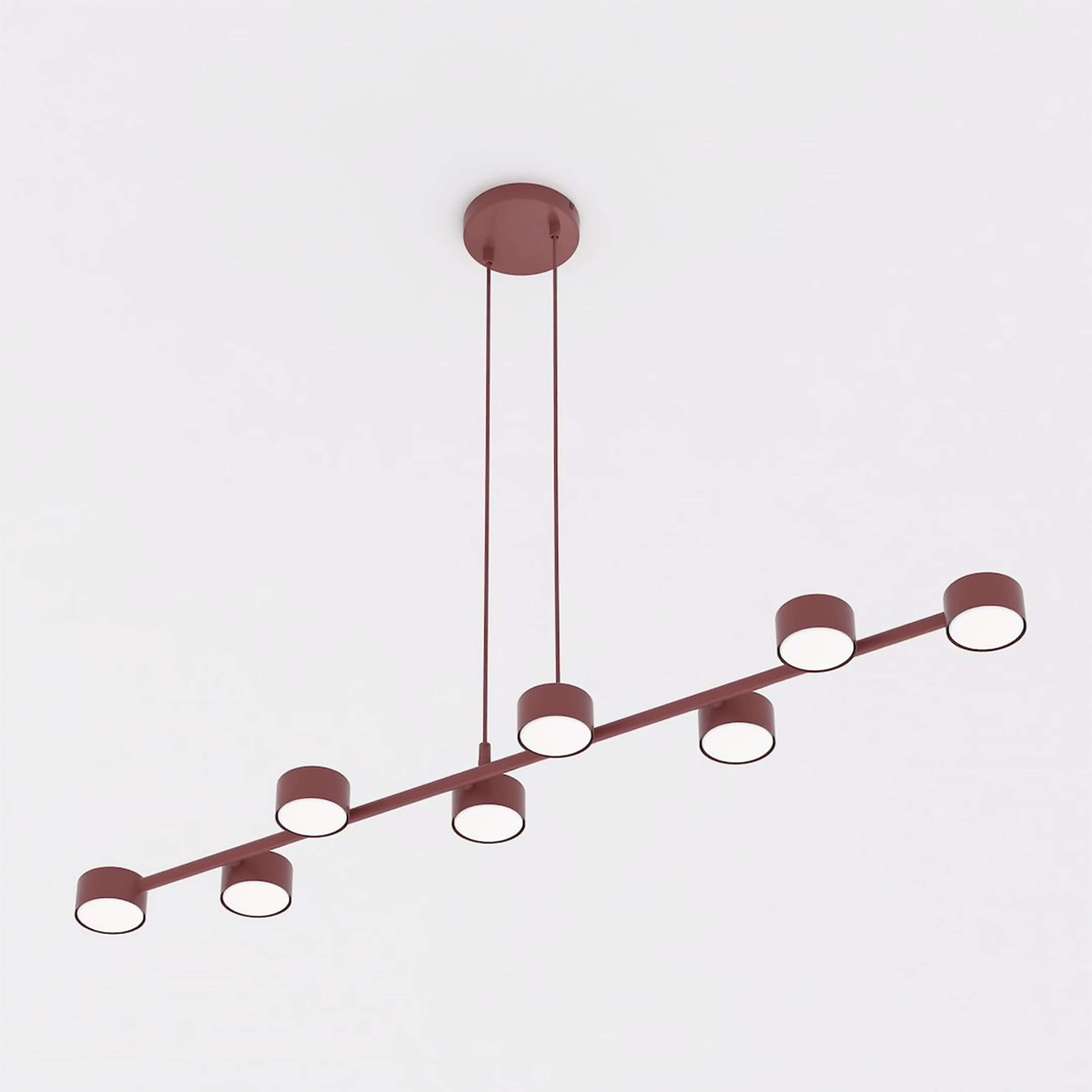 Emibig Megara lampada sospesa x10 W rosso 1706/8
