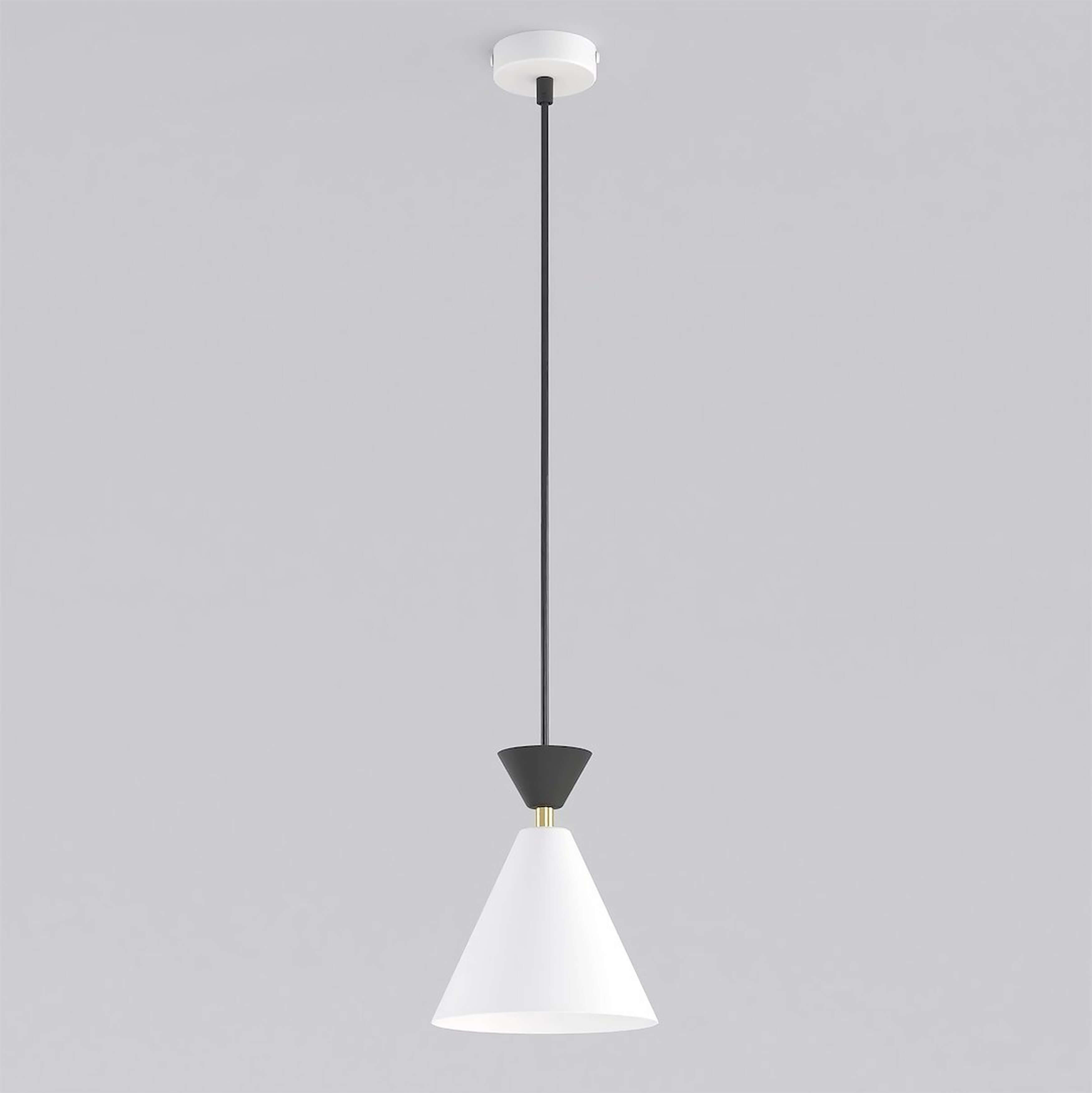 Emibig Klever lampada sospesa 1x10 W bianco-nero 1743/1
