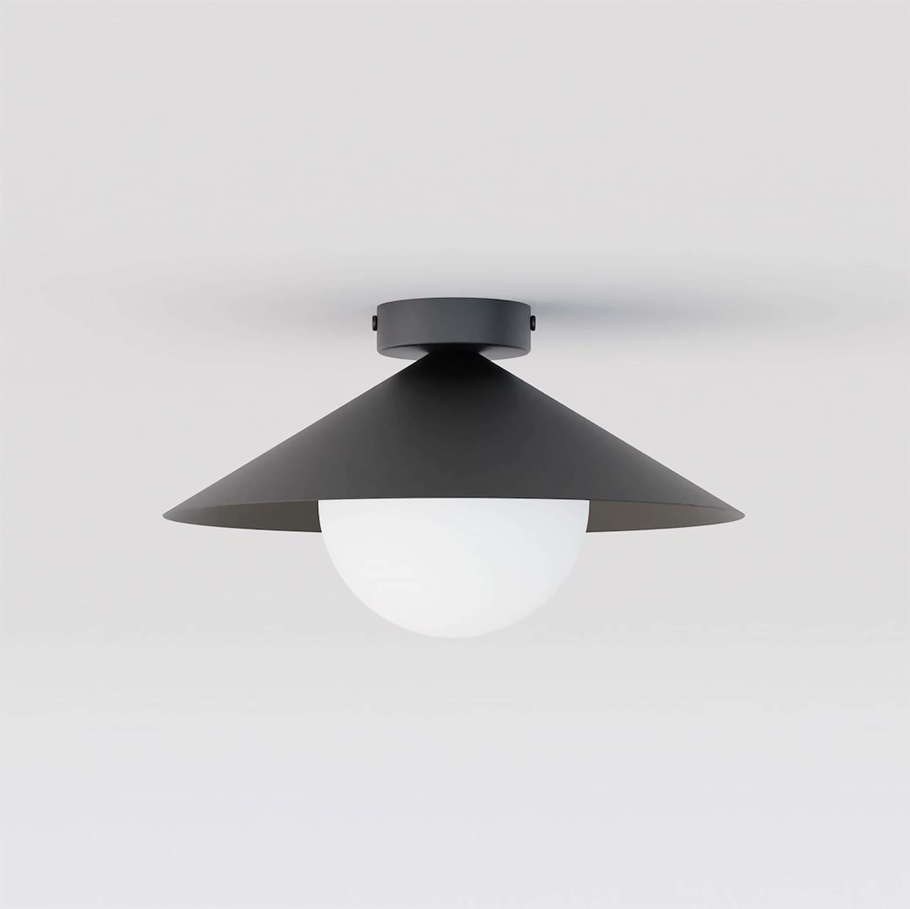 Emibig Mono lampada da soffitto 1x10 W nero-opale 1717/1S