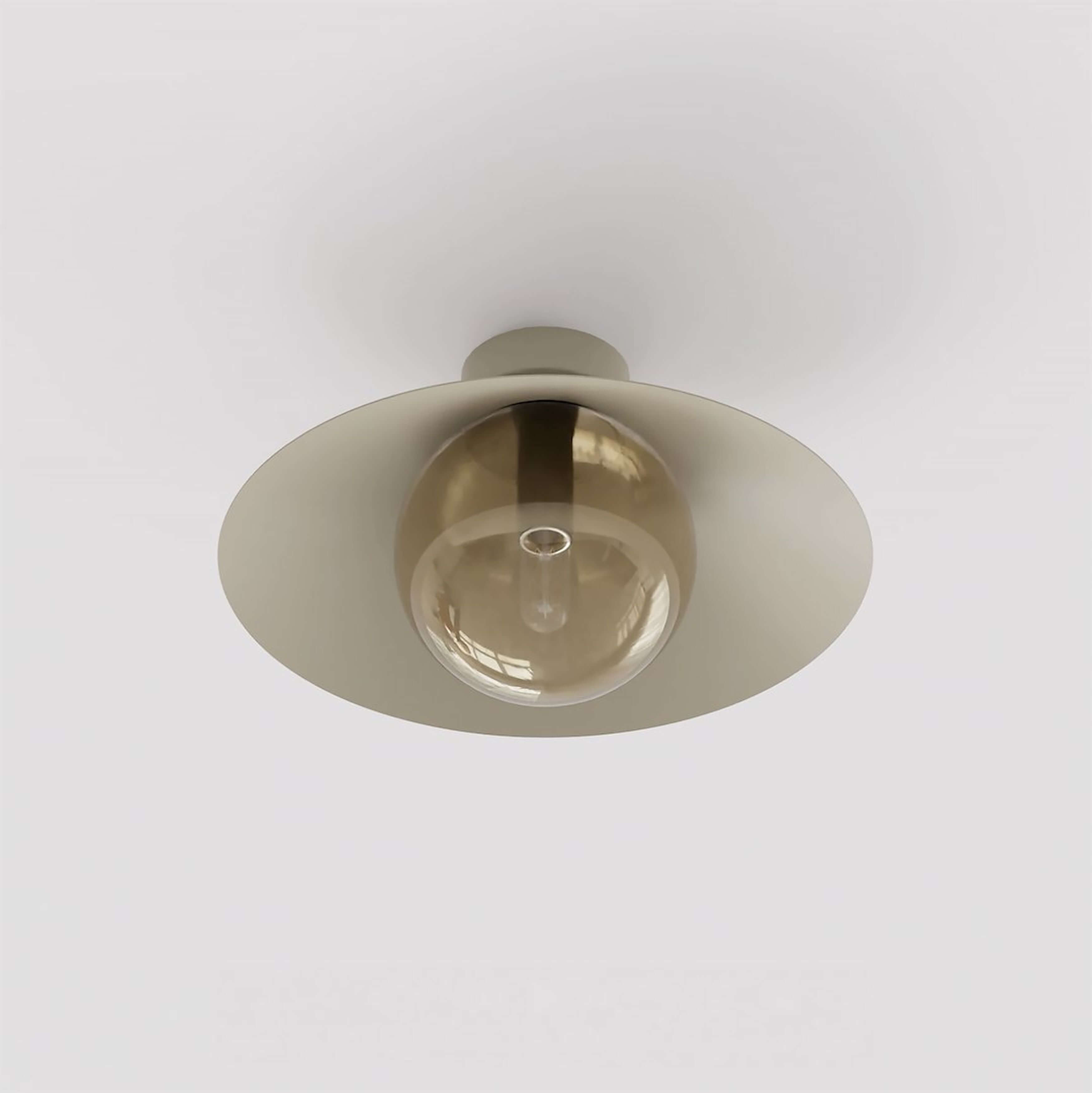 Emibig Mono lampada da soffitto 1x10 W opale-beige 1718/1S