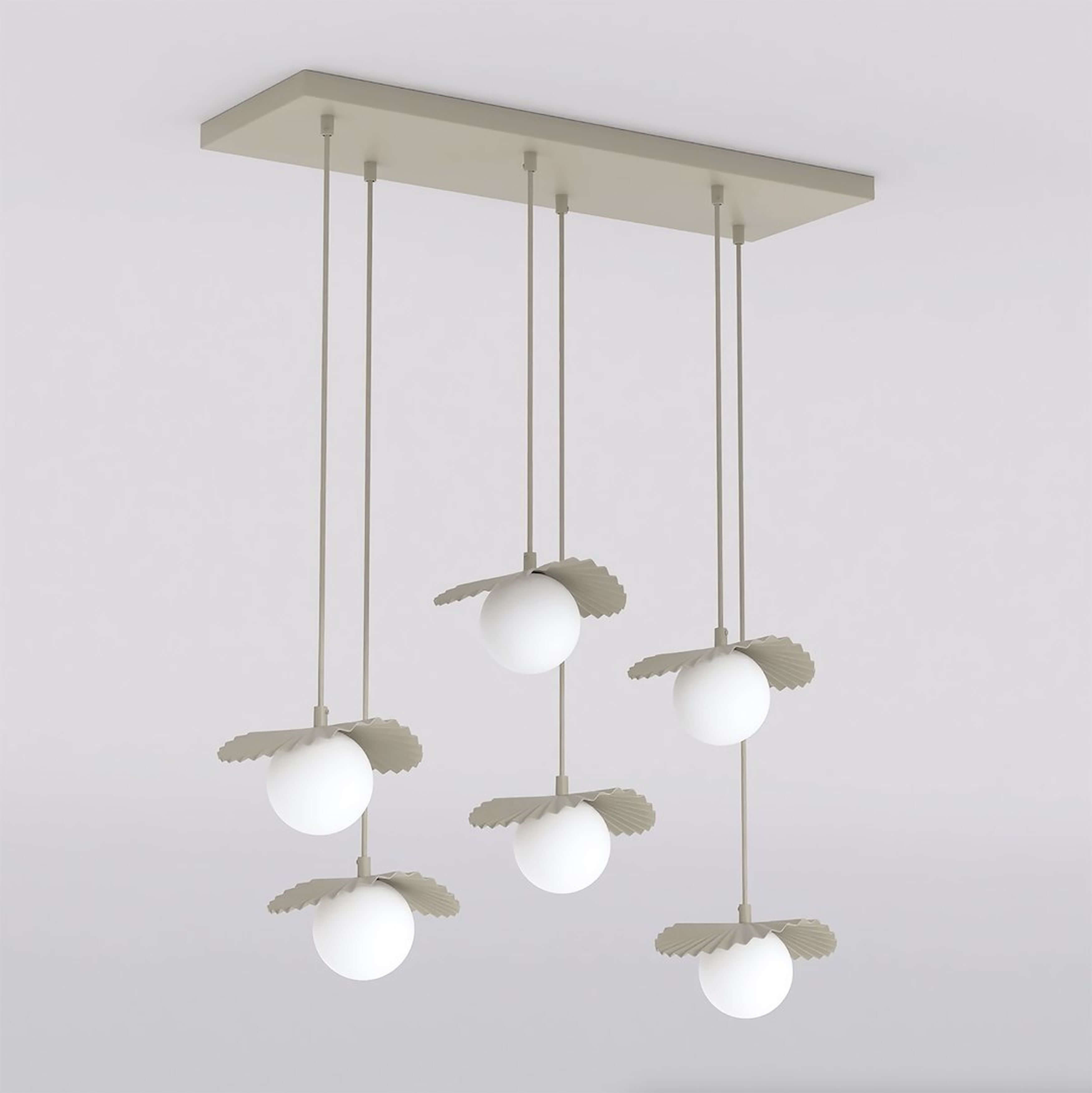 Emibig Flora lampada sospesa 6x8 W opale 1760/6