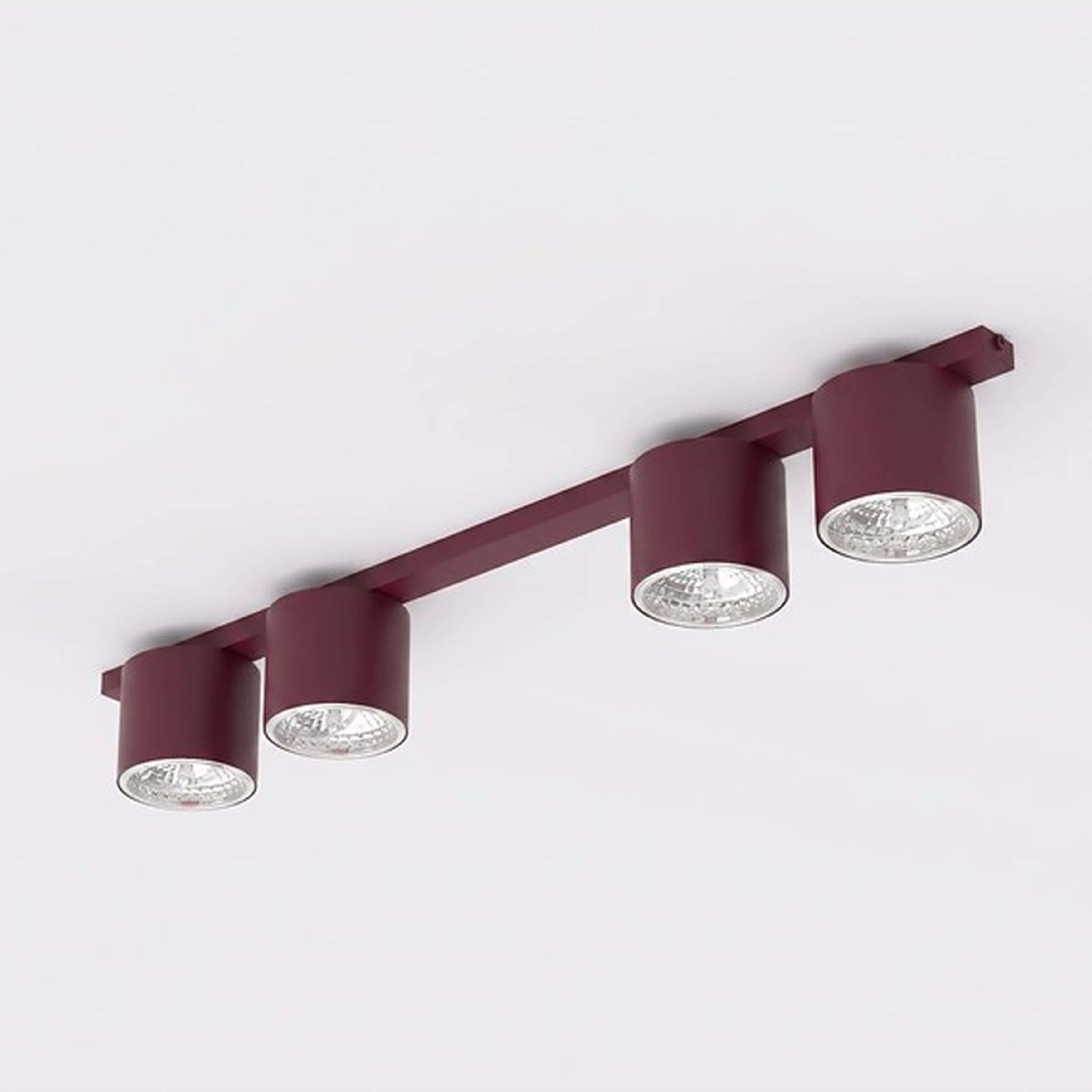 Emibig Nano lampada da soffitto 4x10 W rosso 1697/4