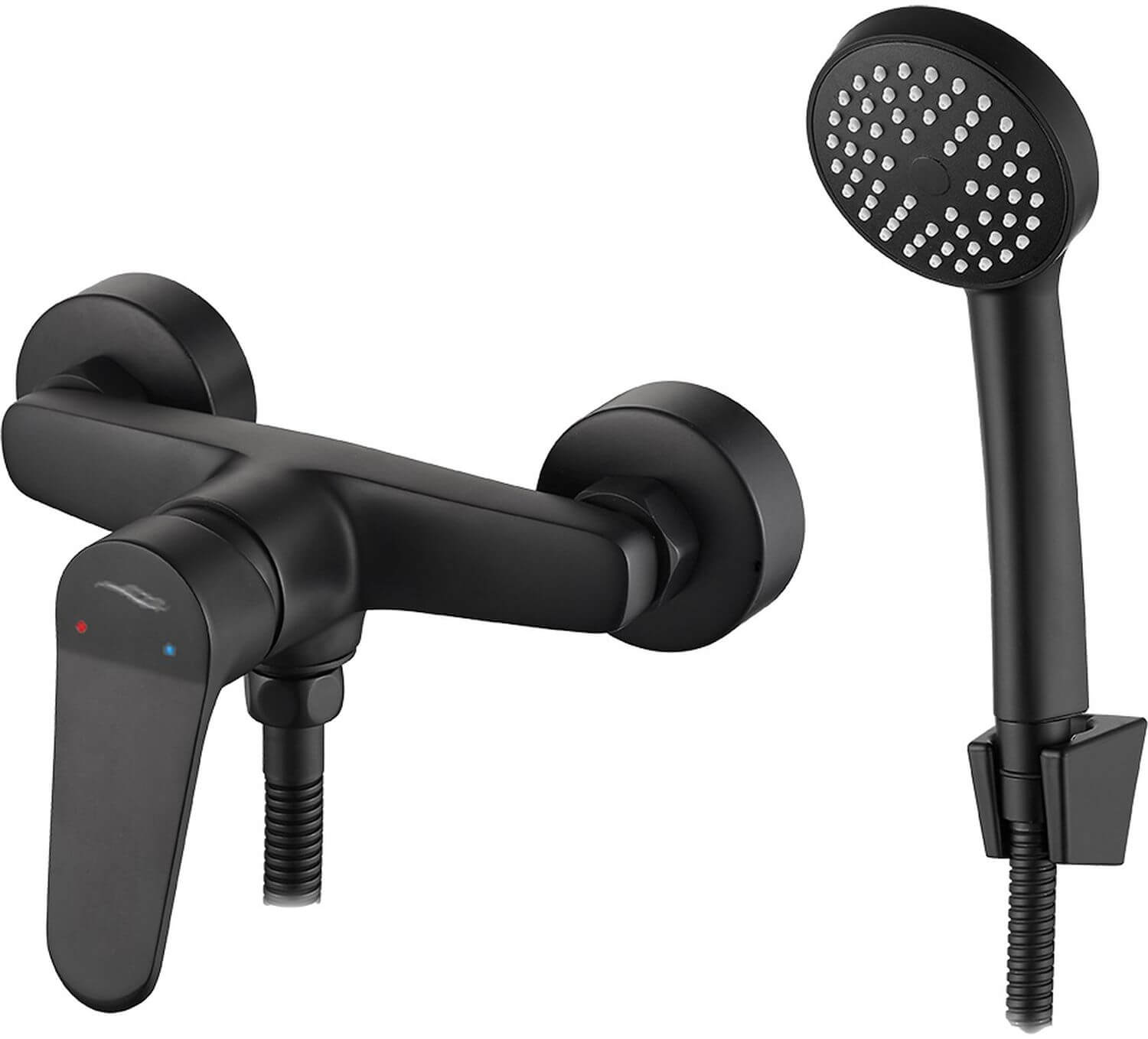 Kuchinox Atez rubinetto per doccia a parete nero BTK_741D