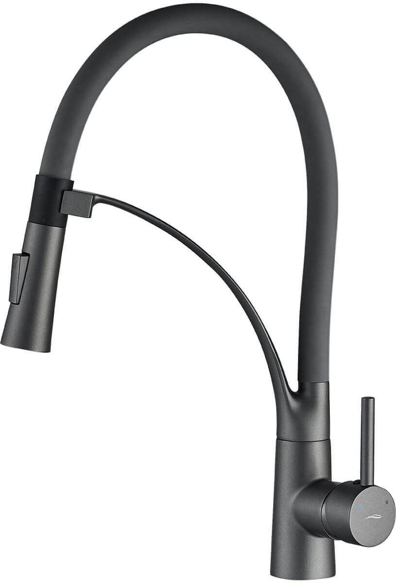 Kuchinox Olor rubinetto da cucina verticale grafite/grigio BKR_978D