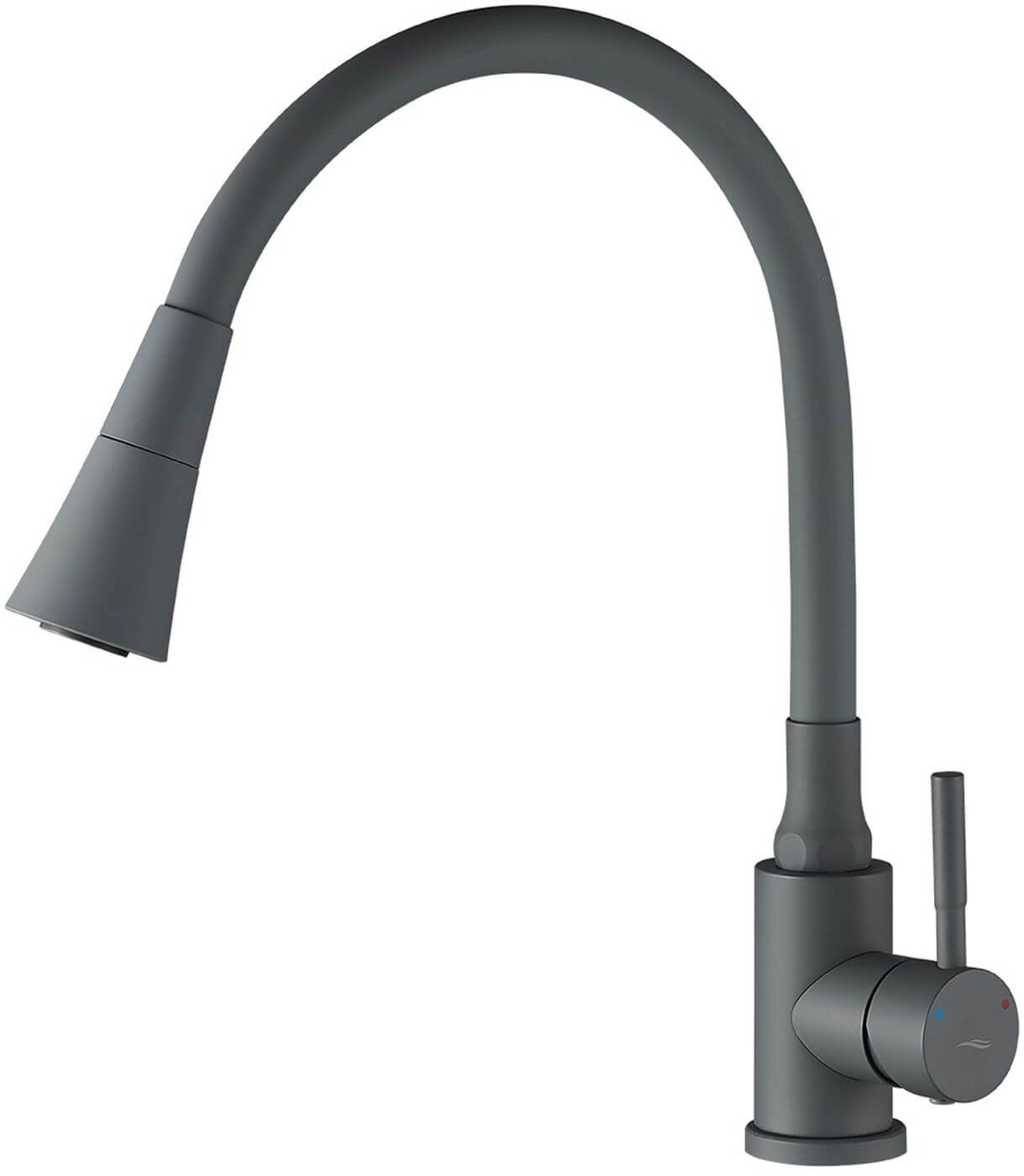Kuchinox Selva rubinetto da cucina verticale grafite/grigio BSK_962D