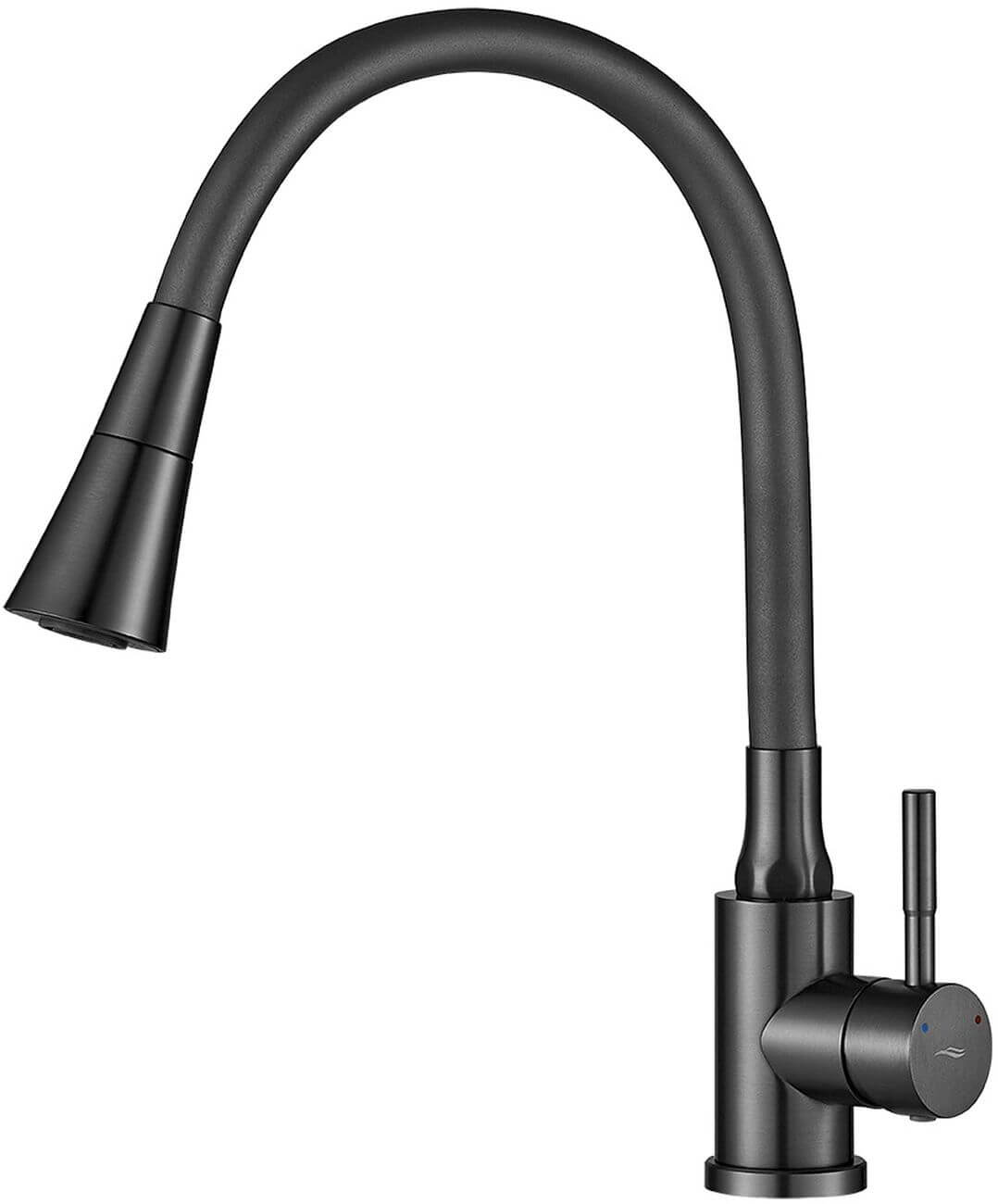 Kuchinox Selva rubinetto da cucina verticale grafite/grigio BSK_962E