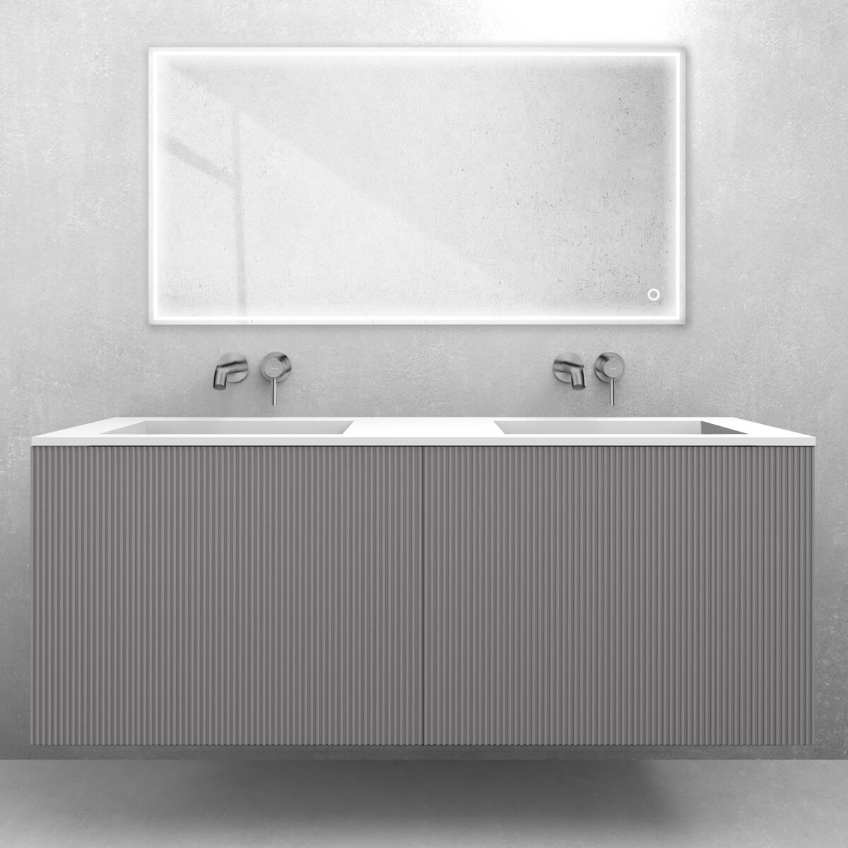 Set lavabo Oltens Stila 40206900, armadietto Oltens Lun Rila 60039900