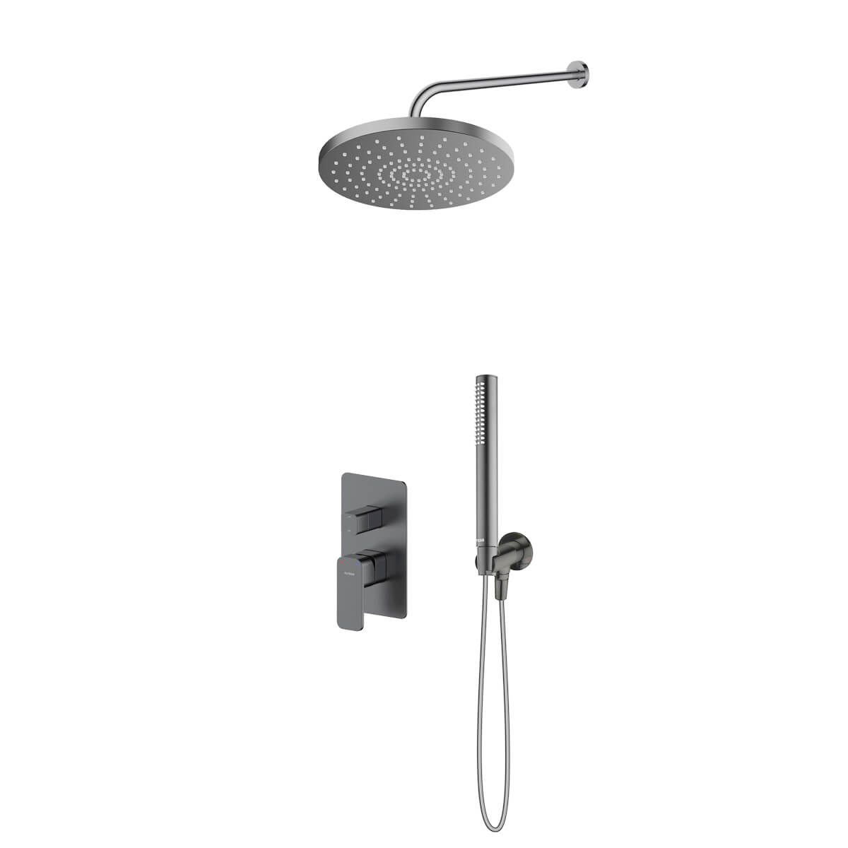 Set rubinetto per vasca e doccia Oltens Hadsel 34108400, soffione doccia Oltens Pluva 37010400, 39402400, 39304400, 37102400, 37200400