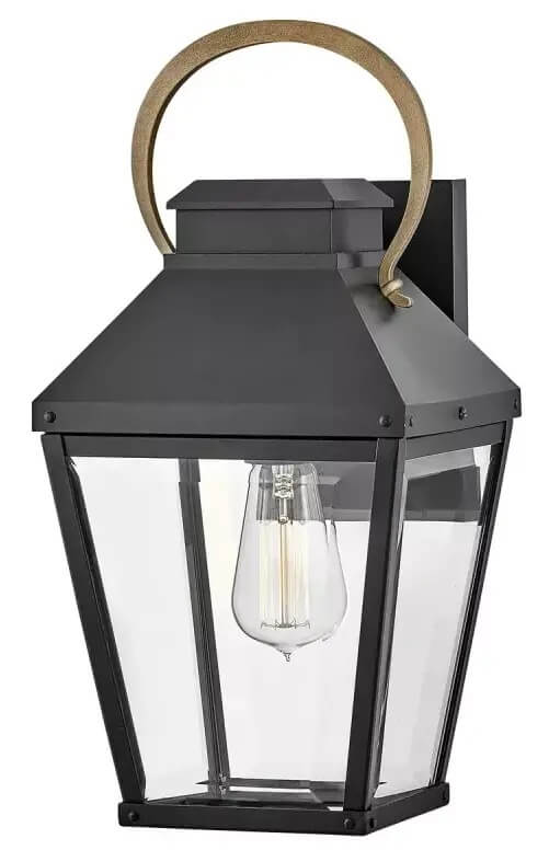 Elstead Lighting Dawson lampada da parete per esterni 1x40 W nero-marrone HK-DAWSON-M