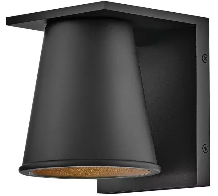 Elstead Lighting Hans lampada da parete per esterni 1x8 W nero HK-HANS-S-BLK