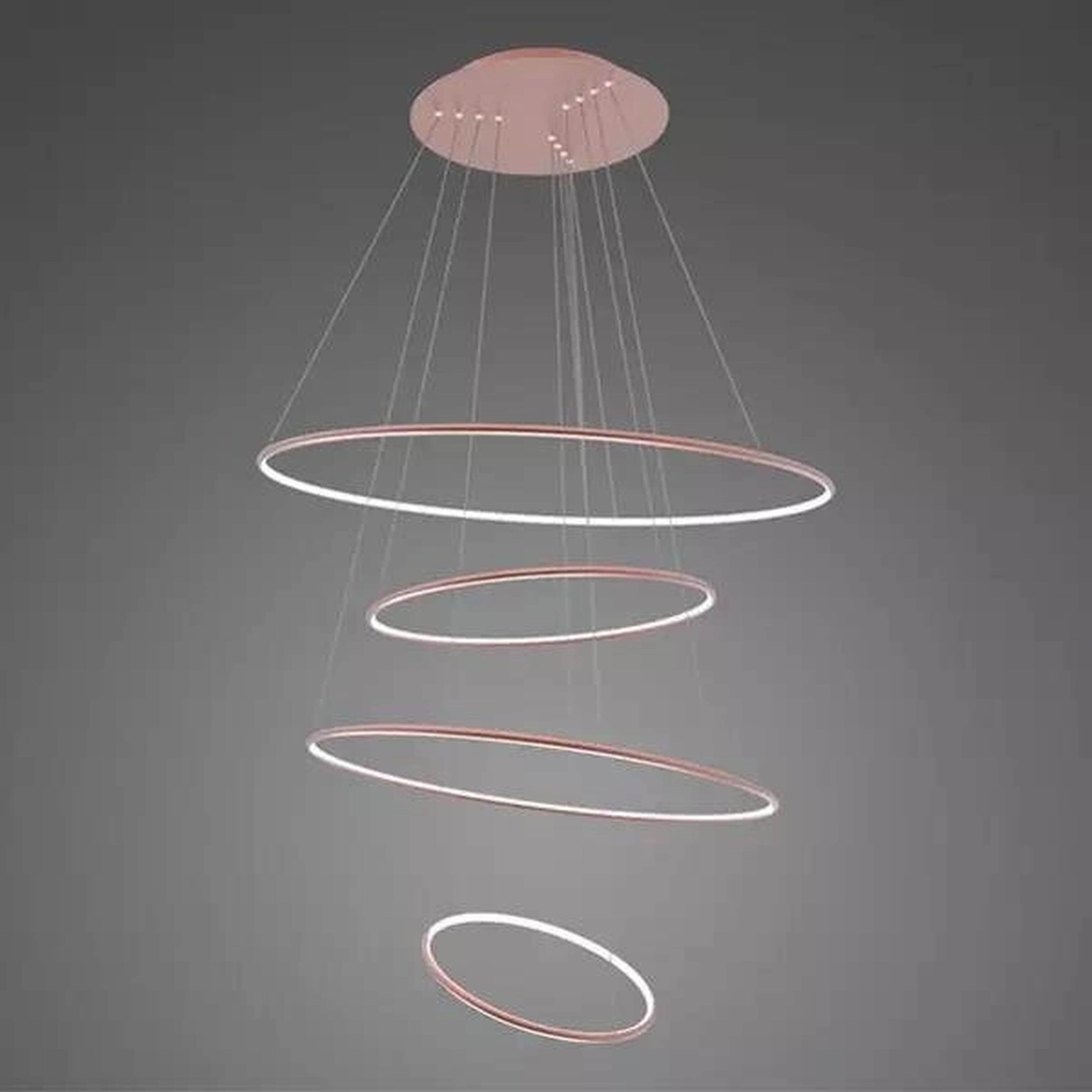 Altavola Design Ledowe Okręgi lampada sospesa 4x106 W oro rosa LA084/P_100_in_3k_rose_gold