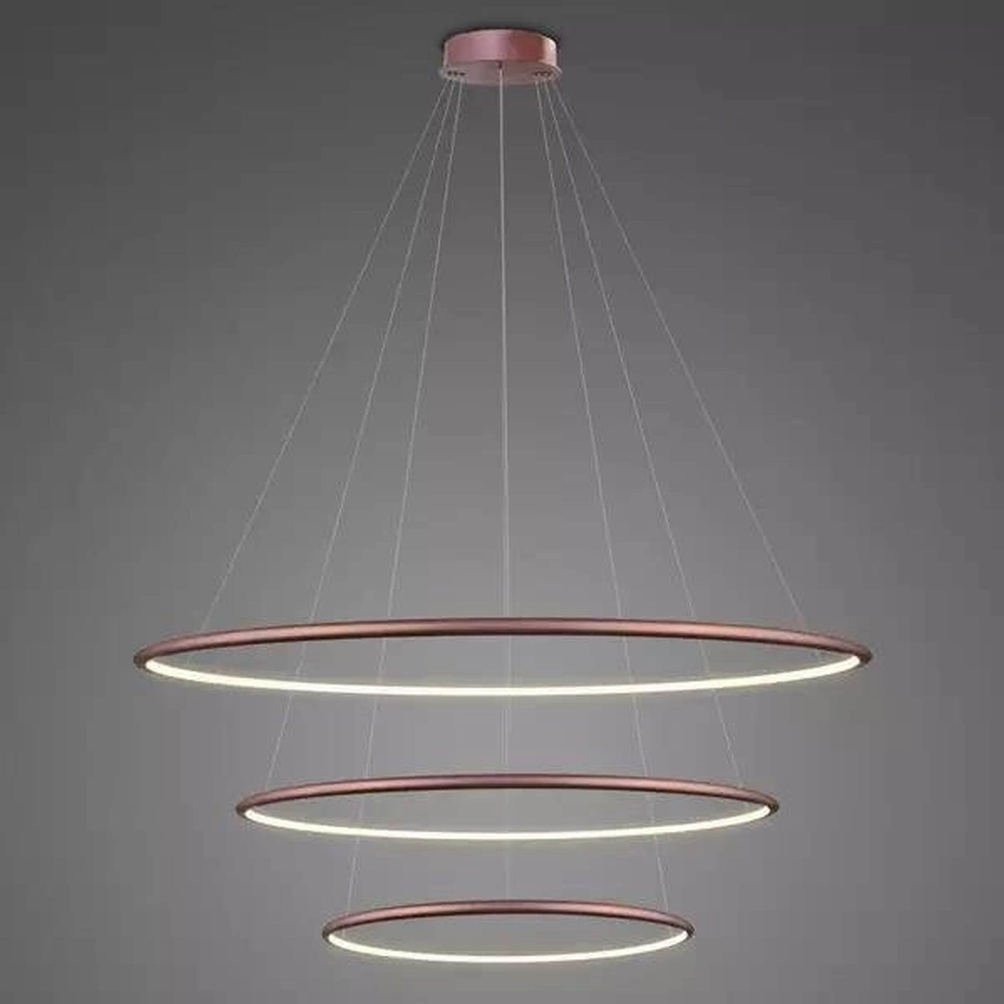 Altavola Design Ledowe Okręgi lampada sospesa 3x W oro rosa LA075/P_80_in_3k_rose_gold_Dali