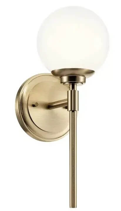 Elstead Lighting Benno lampada da parete 1x3 W marrone-opale KL-BENNO1-CPZ