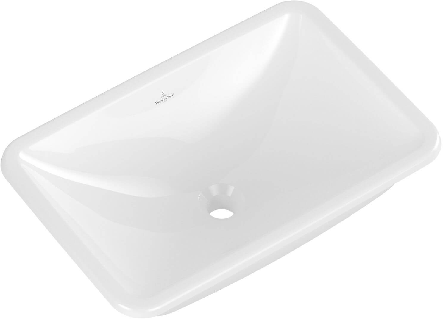 Villeroy & Boch Loop & Friends lavabo 60.5x41 cm rettangolare da incasso bianco lucida 4A650101