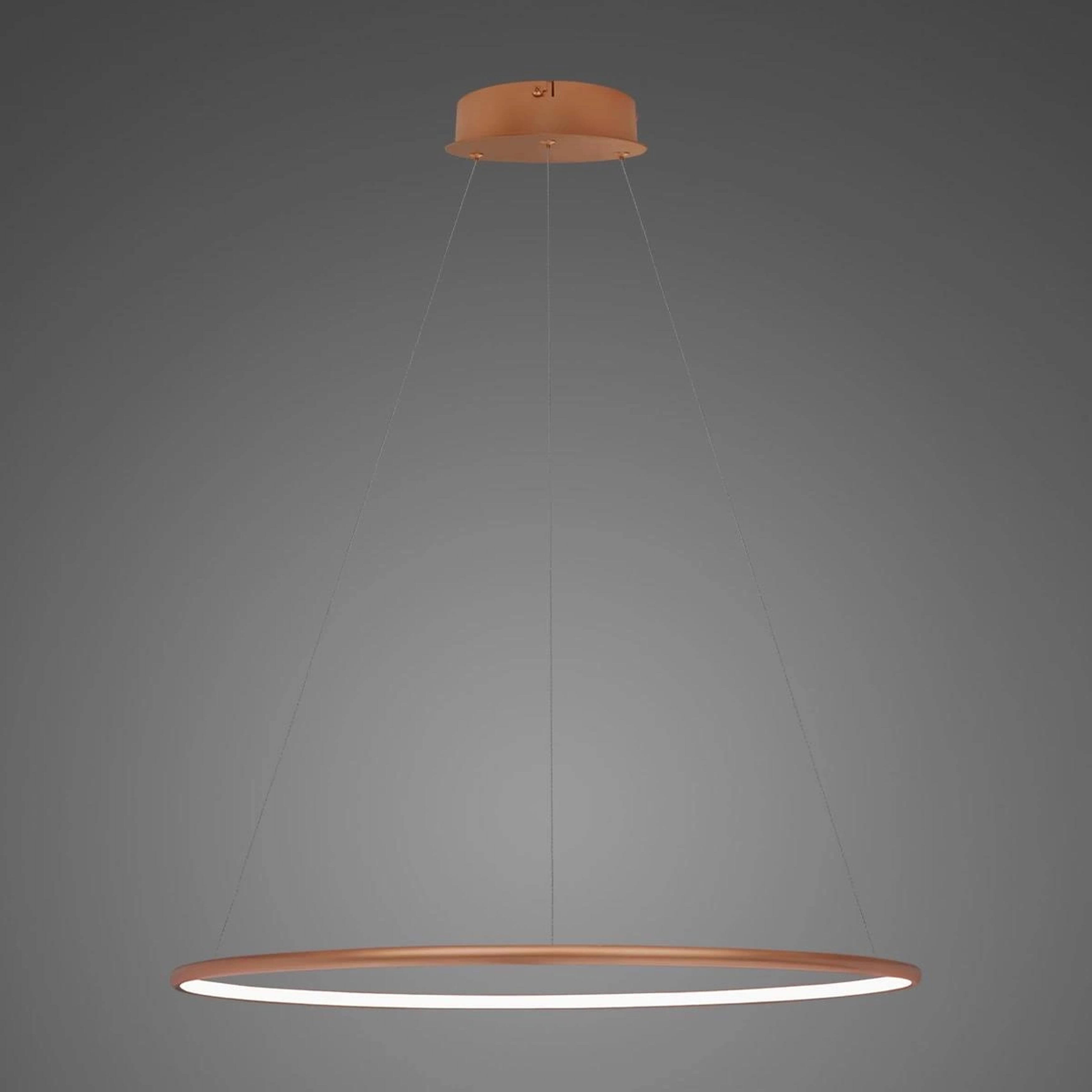 Altavola Design Ledowe Okręgi lampada sospesa 1x23 W rame LA073/P_60_in_4k_copper_dimm