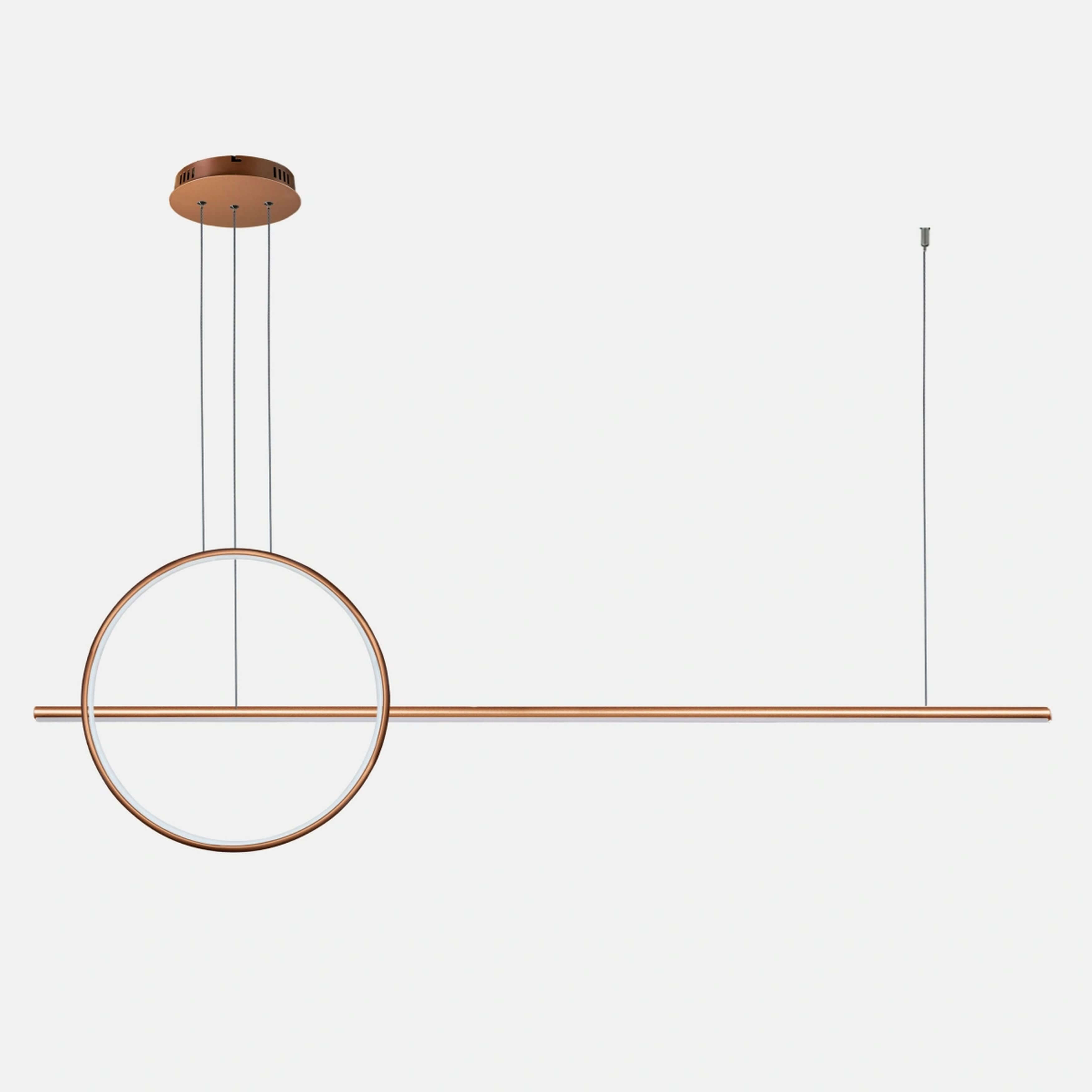 Altavola Design Ledowe Okręgi lampada sospesa 1x23 W rame LA087/PX143_40_4k_copper_dimm