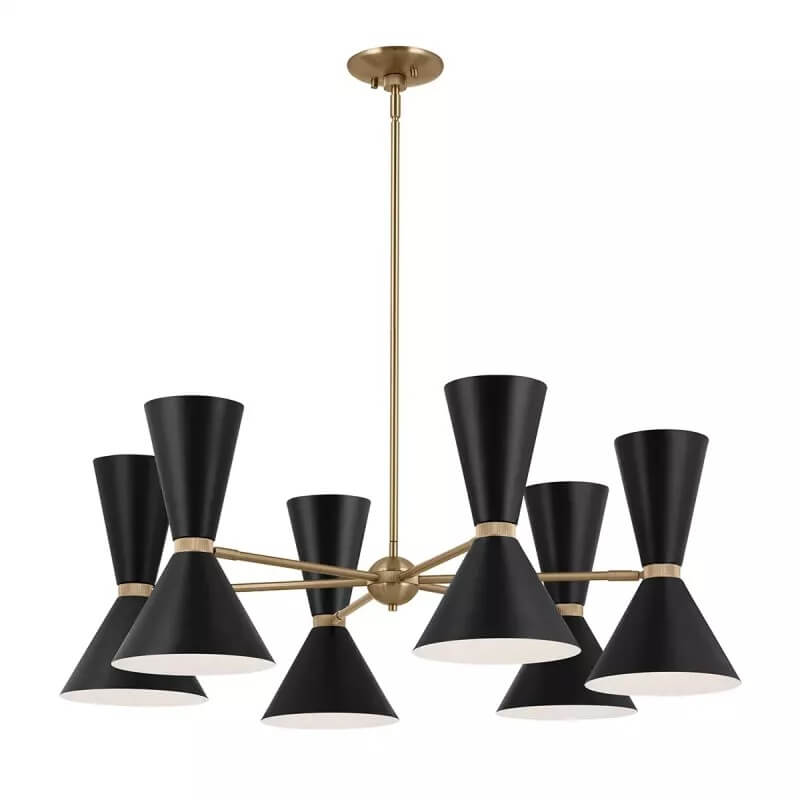 Elstead Lighting Phix lampada sospesa x40 W nero-marrone KL-PHIX-6-CBB