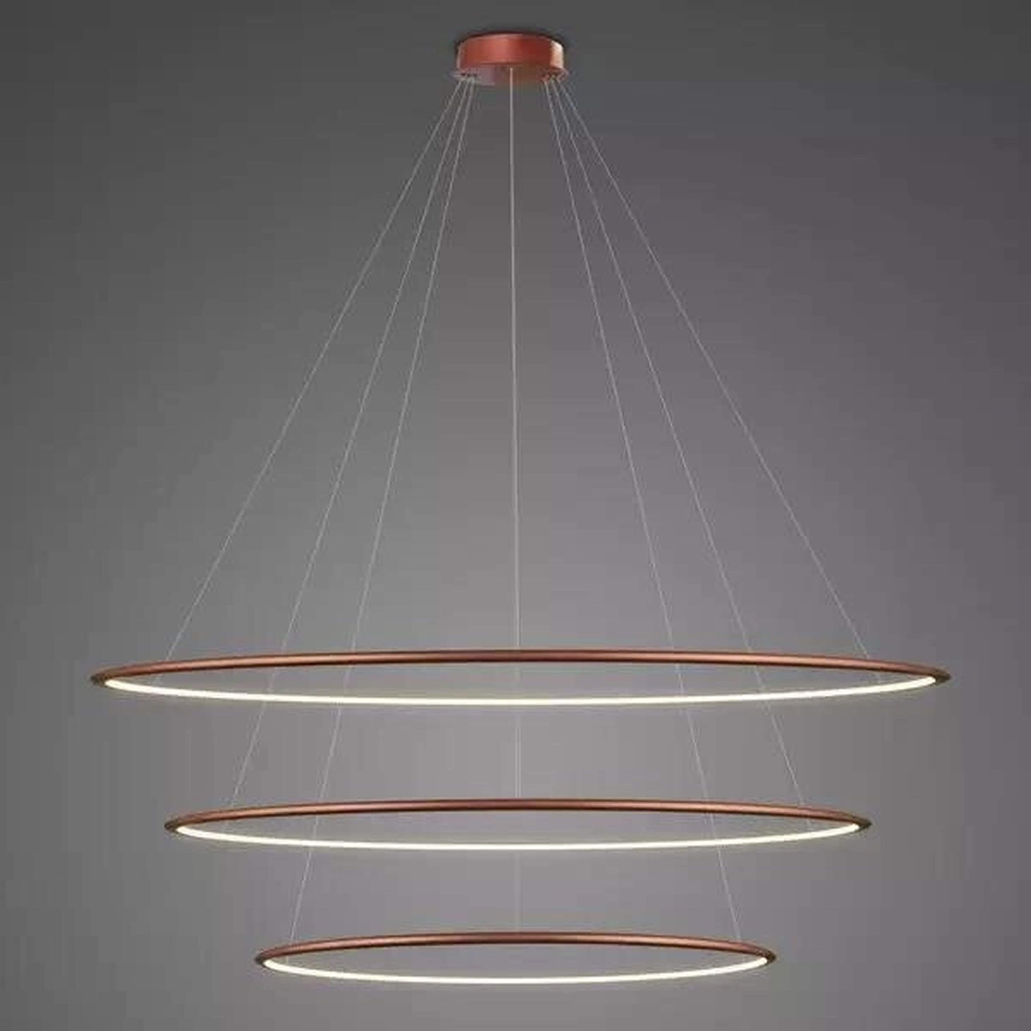 Altavola Design Led Shape lampada sospesa 3x113 W rame LA075/P_120_in_3k_copper_remote