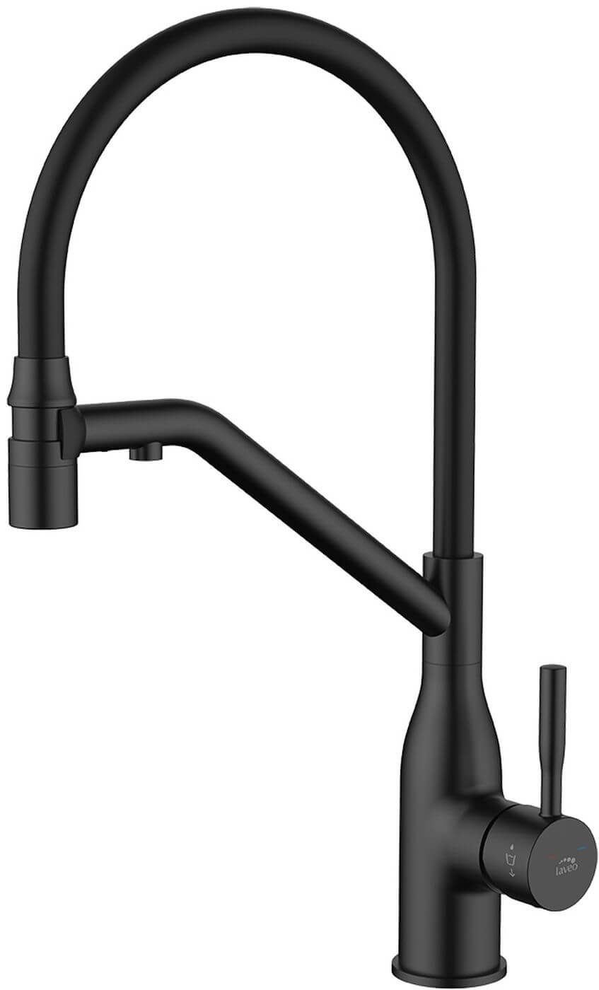 Laveo Colina 2.0 rubinetto per filtro dell'acqua verticale nero BC2_B78D