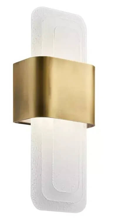 Elstead Lighting Serene lampada da parete 1x16 W ottone KL-SERENE-LED-W-NBR