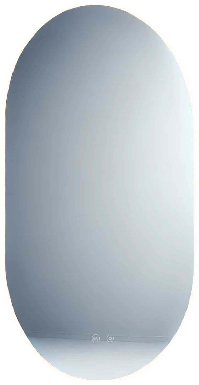 MaxLight Mirror specchio 60x100 cm ovale con illuminazione bianco W0388