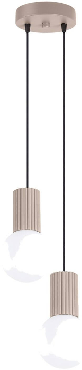 Sollux Lighting Halo lampada sospesa 2x8 W beige SL.1978