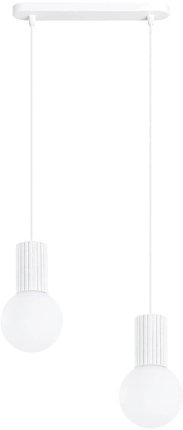 Sollux Lighting Halo lampada sospesa 2x8 W bianco SL.1981