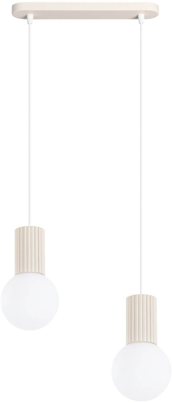 Sollux Lighting Halo lampada sospesa 2x8 W beige SL.1983