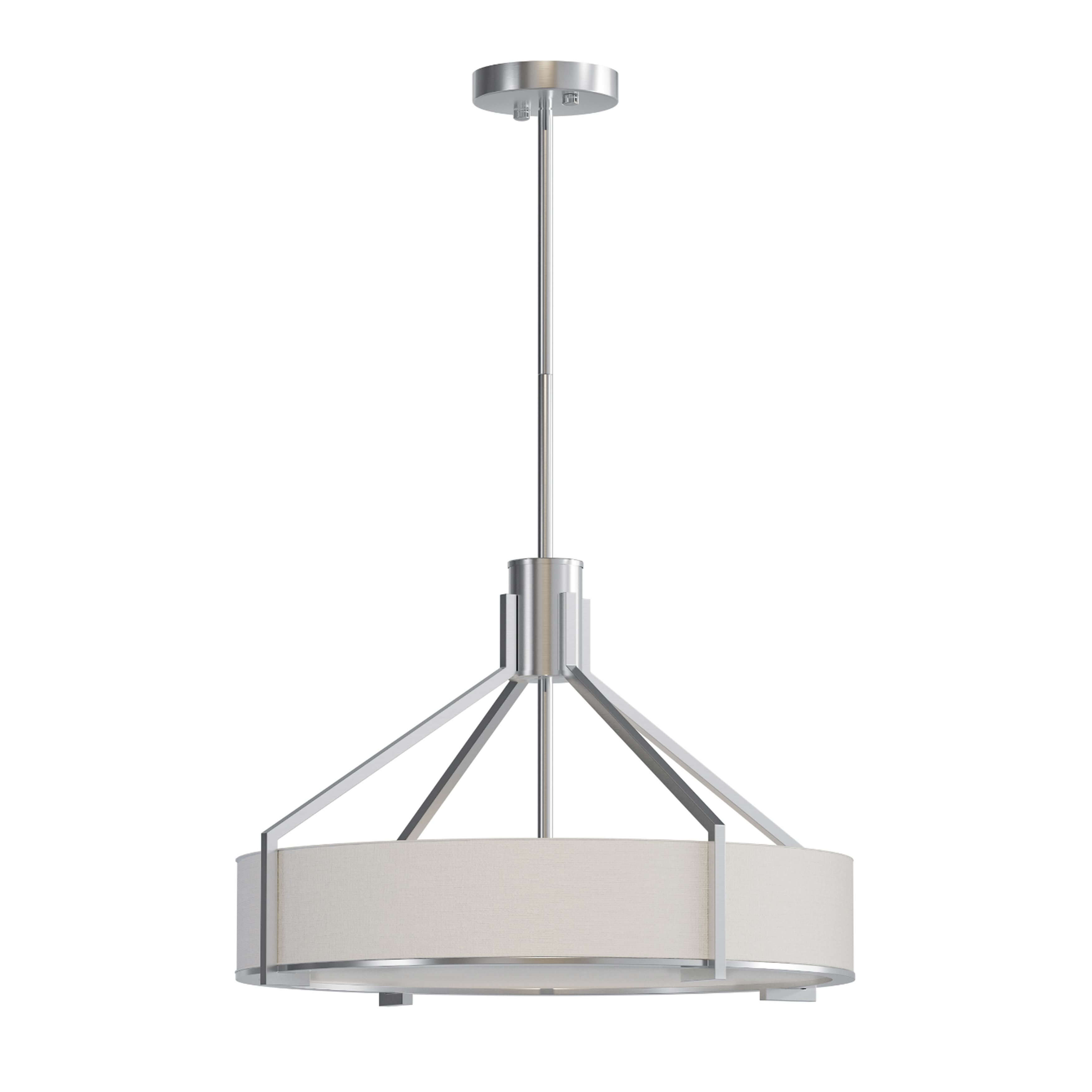 Open Design Doretto lampada sospesa 1x15 W bianco-nichel OR85624