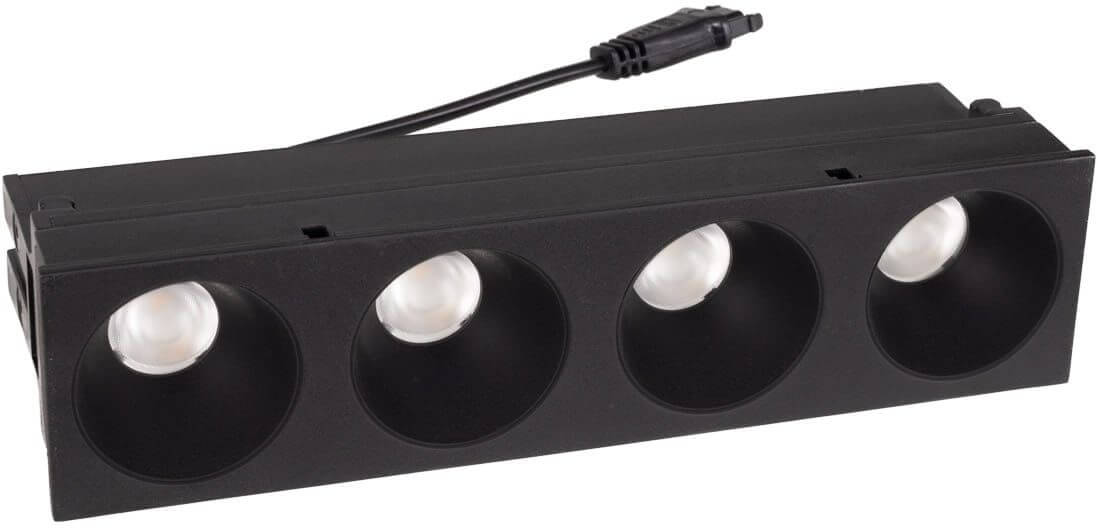 MaxLight Modular lampada da incasso 4x12 W nero HM180 4L