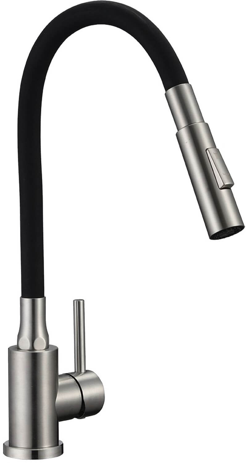 Kuchinox Velia rubinetto da cucina verticale acciaio inossidabile-nero B52_762A