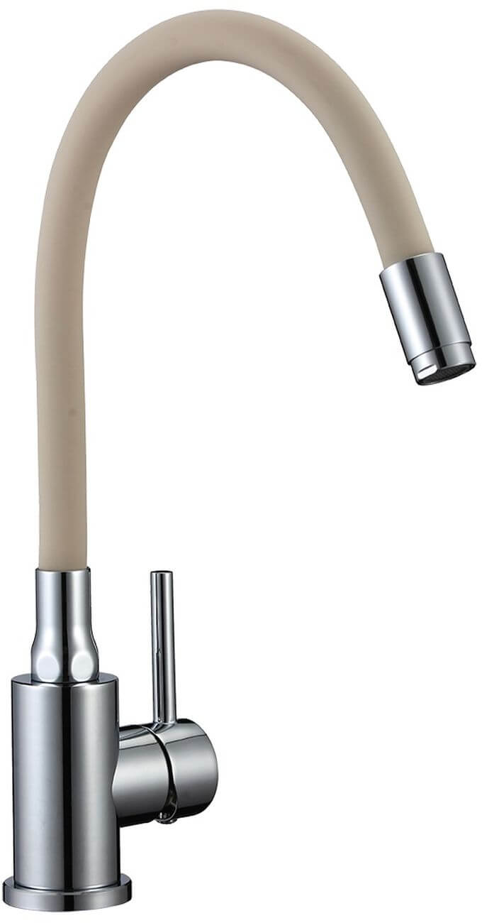 Kuchinox Navira rubinetto da cucina verticale cromo-beige B53_461D
