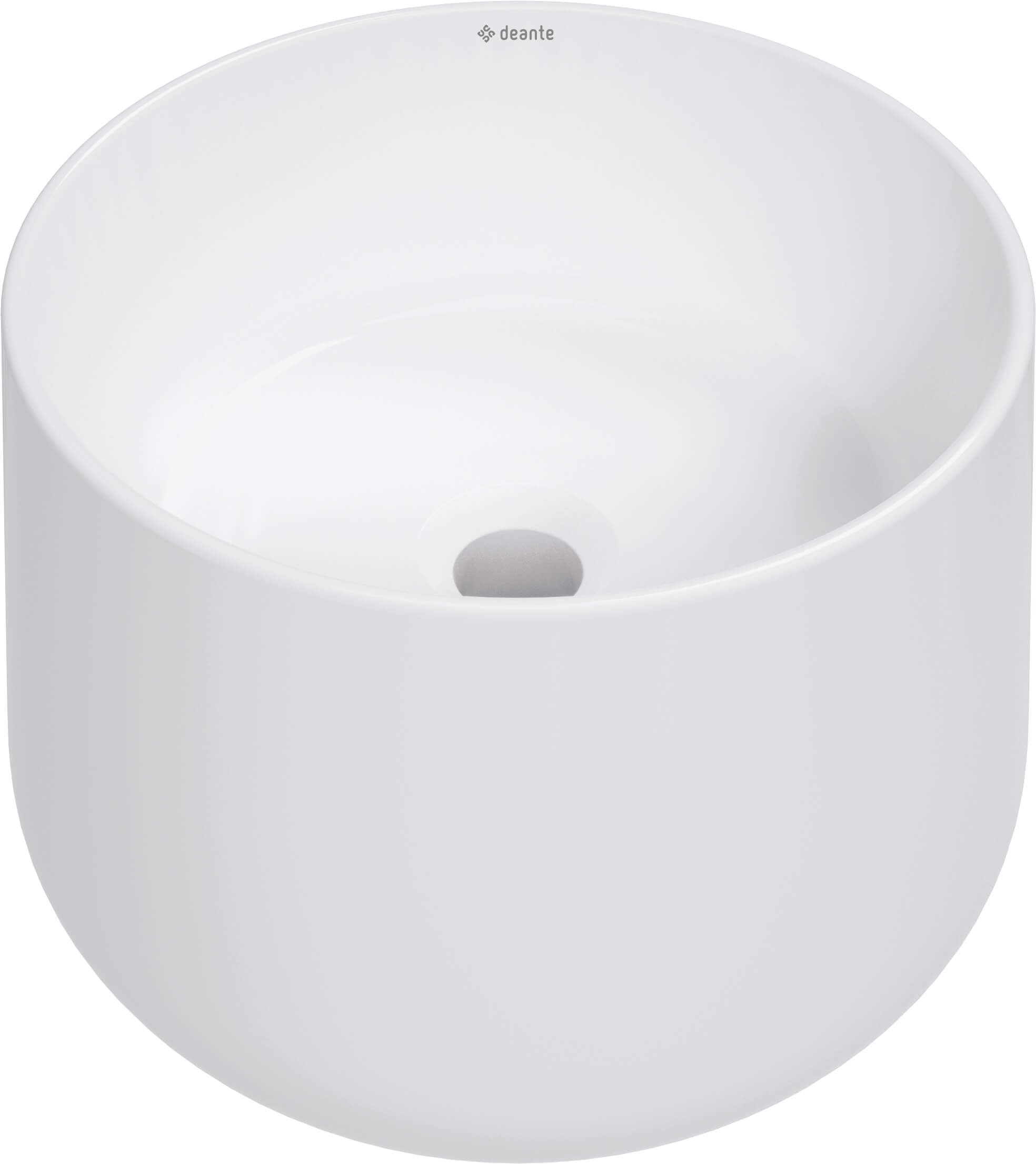 Deante Arnika lavabo 37.5x37.5 cm rotonda da appoggio bianco opaca CGN_AU32