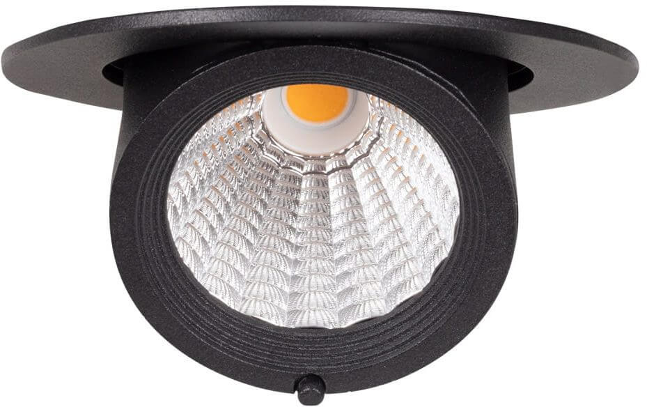 MaxLight Rubio lampada da incasso 1x10 W nero H0133