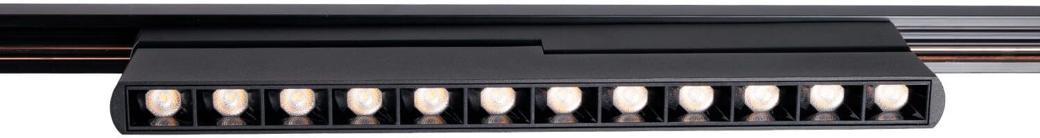 MaxLight Micro11 lampada magnetica 1x18 W nero N0005N