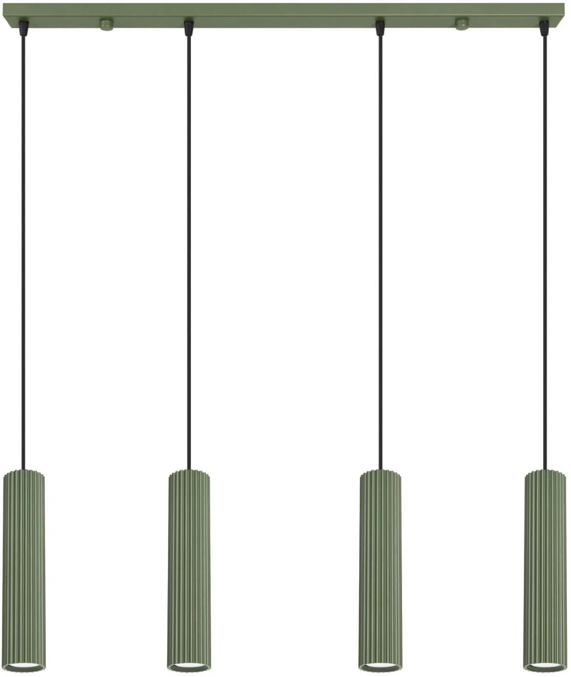 Sollux Lighting Karbon lampada sospesa 4x10 W verde SL.2005