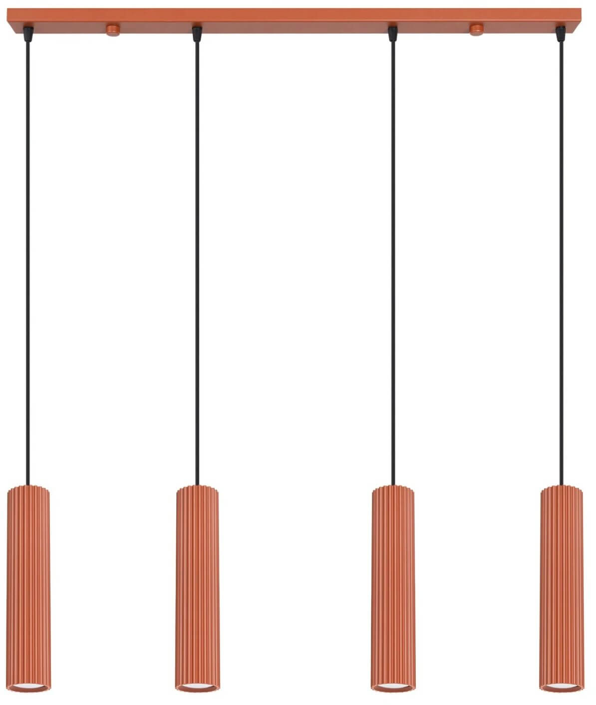 Sollux Lighting Karbon lampada sospesa 4x10 W rosso SL.2006