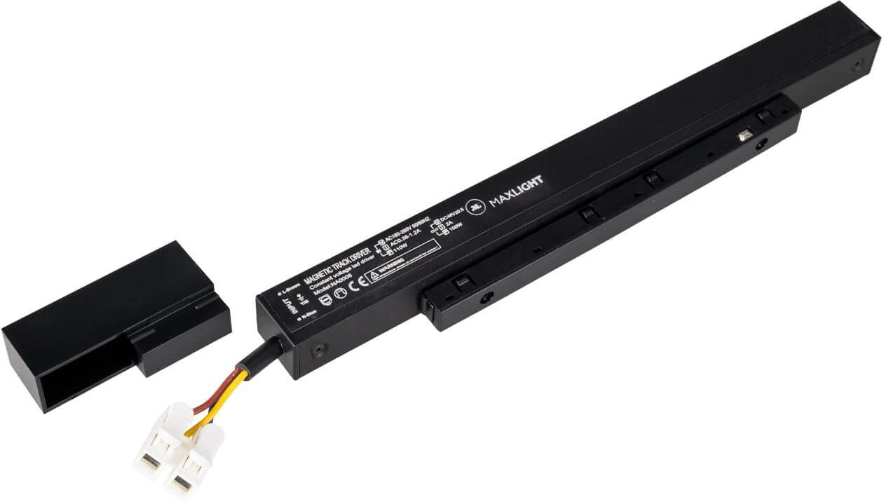 MaxLight Micro11 alimentatore per binario x W nero NA0006