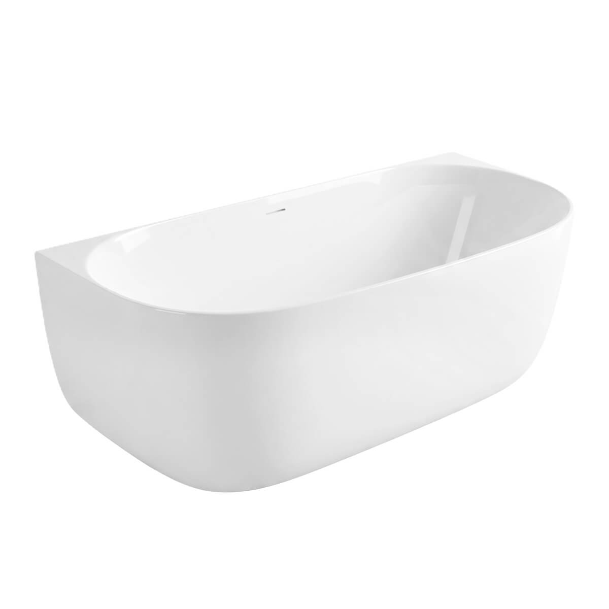 Rea Eris vasca da bagno a parete 170x79.5 cm rettangolare bianco REA-W4400