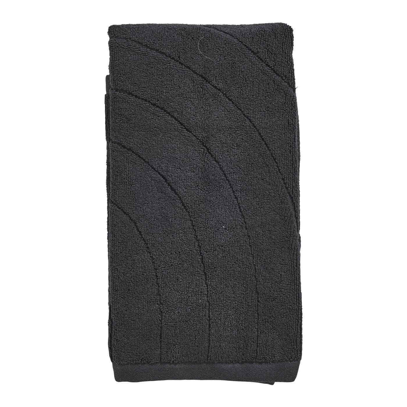 Zone Denmark Time asciugamani 100x50 cm cotone nero 33615