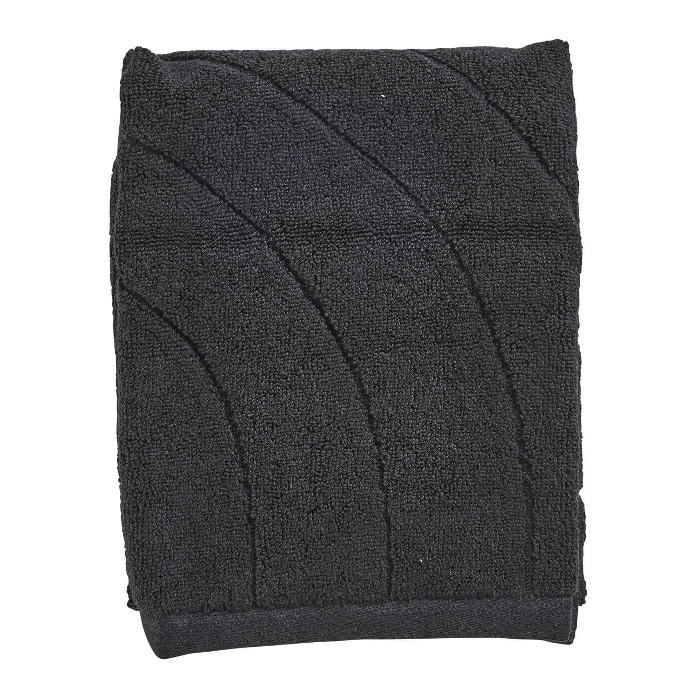 Zone Denmark Time asciugamani 70x50 cm cotone nero 33614
