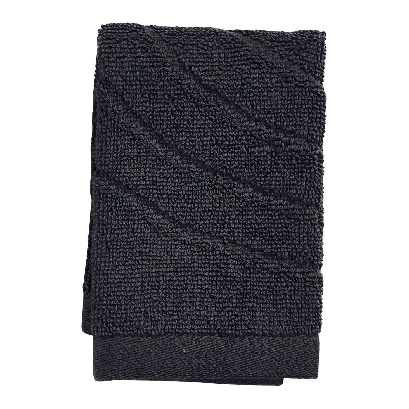 Zone Denmark Time asciugamani 30x30 cm cotone nero 33613