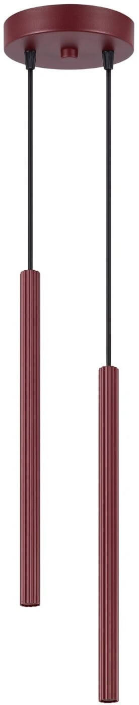 Sollux Lighting Arche lampada sospesa 2x8 W borgogna SL.2043