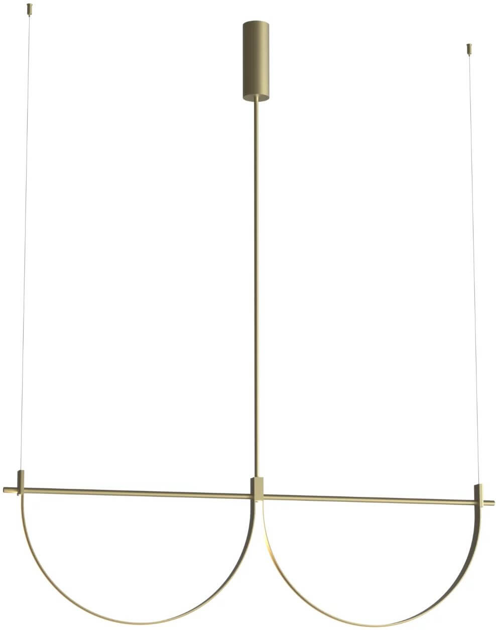 MaxLight Victoria lampada sospesa 2x40 W oro P0689