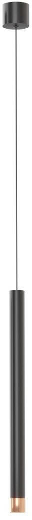 Open Design Q I Nero/Rose Gold 60 lampada sospesa 1x3.5 W nero-oro OR85297