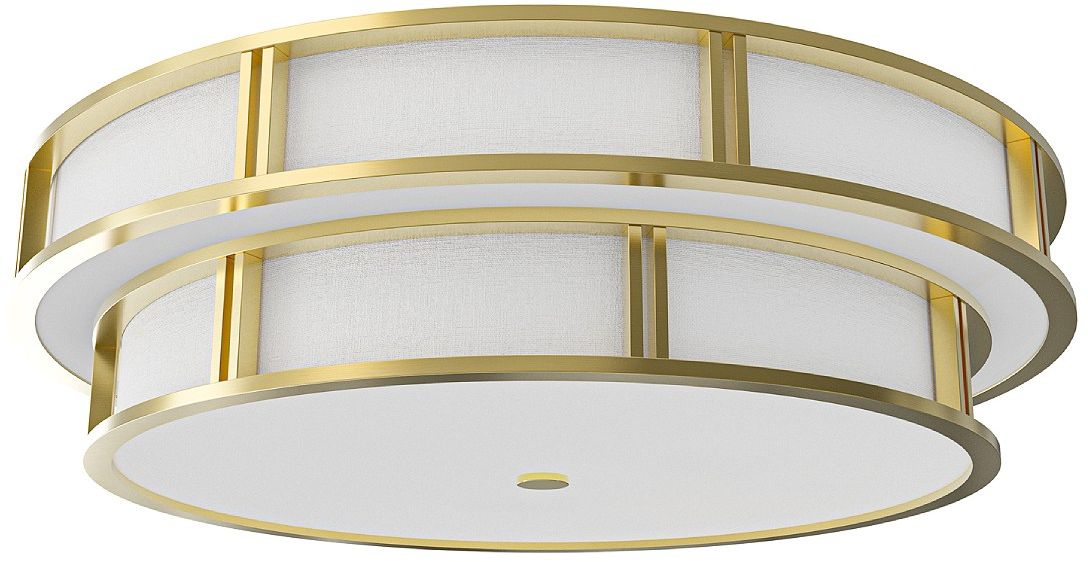 Open Design Piano PL Old Gold 80 plafoniera 6x15 W bianco-oro OR85754