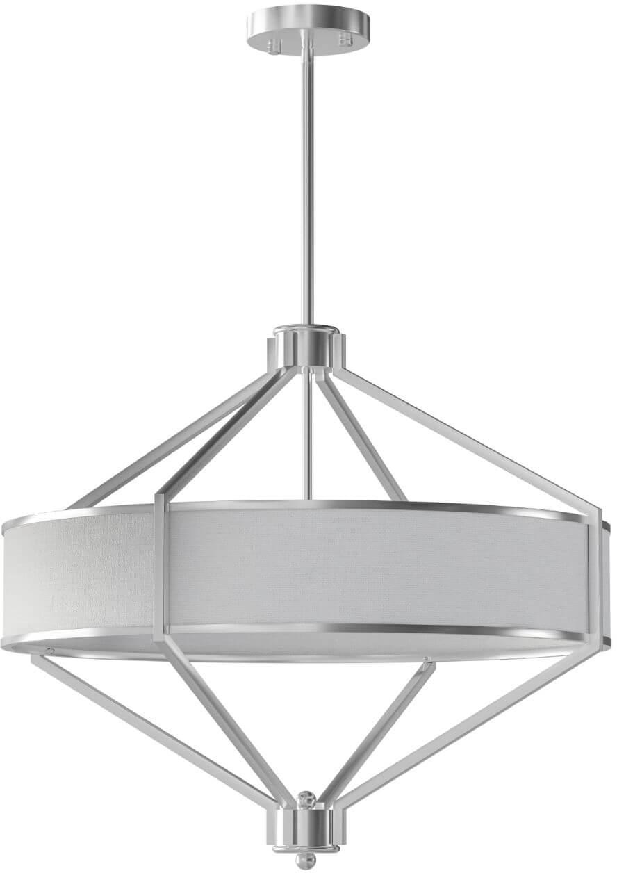 Open Design Zundo Satin Nikiel 60 lampada sospesa 4x15 W bianco-nichel OR85822