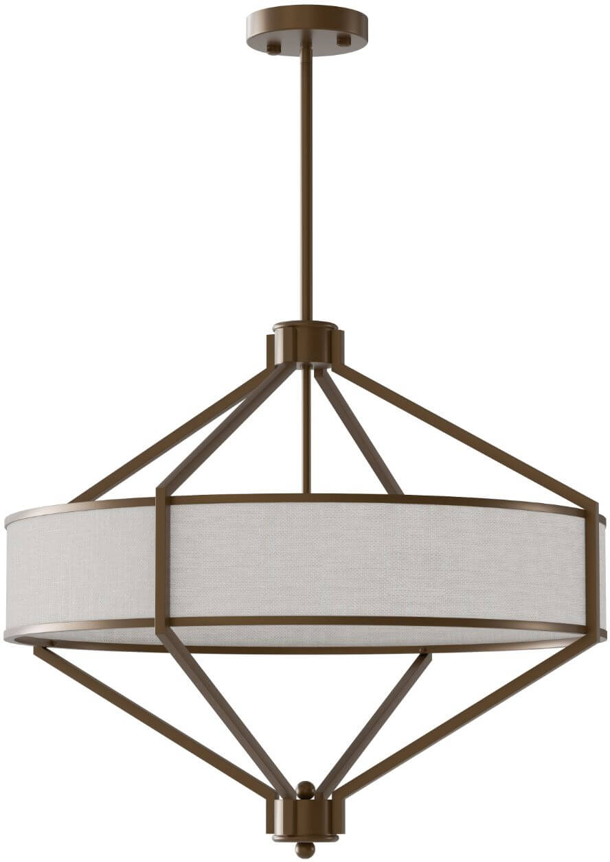 Open Design Zundo Chocco 60 lampada sospesa 4x15 W marrone-beige OR85846